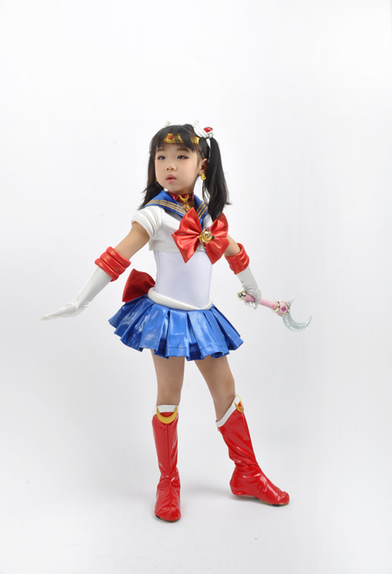 Sailor Moon Princess Sailor Moon Tsukino Usagi Make Up Suit for Kids Cosplay Costume